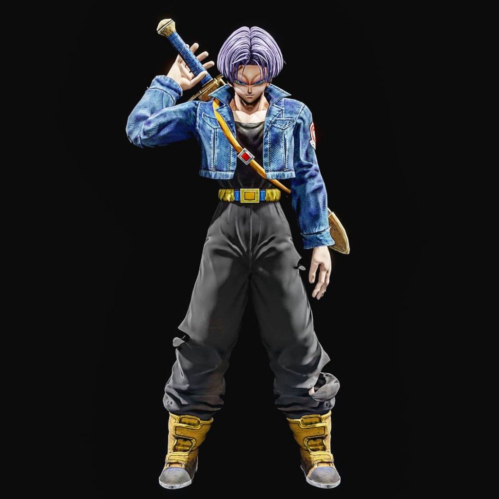 modélisation d'un personnage de la série Dragon ball z