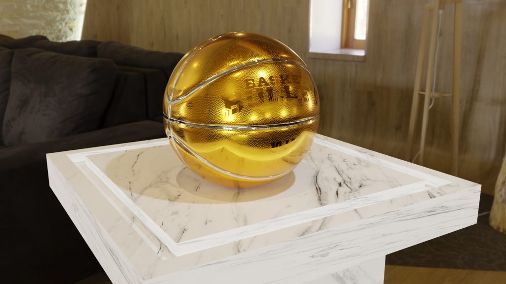 balle de basket 3D