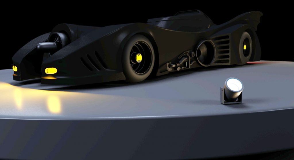 Modeling et rendu de la batmobile du film de Tim burton