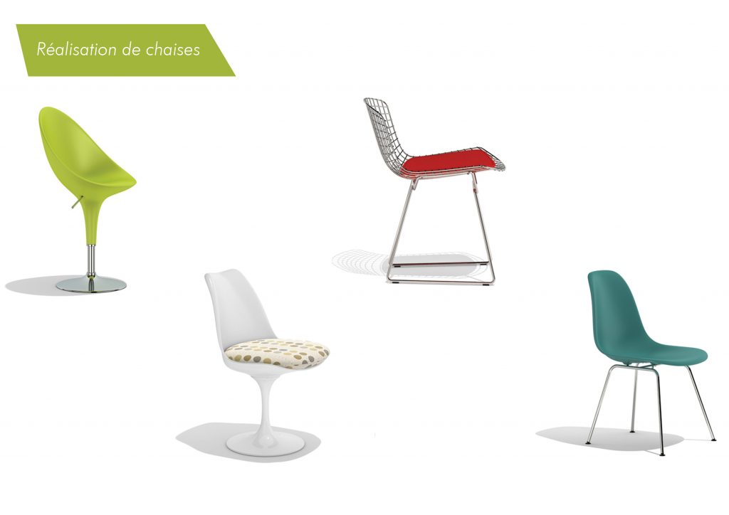 Modeling et rendu de chaises design