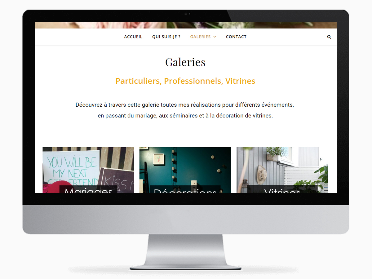 Réalisation du site oz-home.com - site de décoration florale